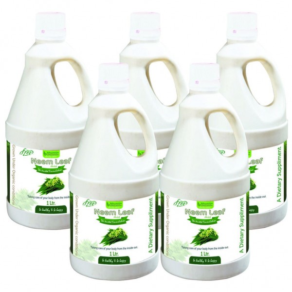 Bhumija Lifesciences Neem Juice (Sugar Free) 1 Ltr. (Pack of Five) Bhumija Lifesciences Neem Juice (Sugar Free) 1 Ltr. (Pack of Five)