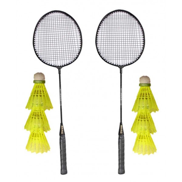 Aadia 6 Shuttles And 2 Racquets (B0713S3PHL)