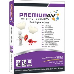 PremiumAV Internet Security 2017 - 3 User 1 Year