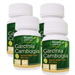 Bhumija Lifesciences Garcinia Cambogia Capsules 60's (Pack of Four)