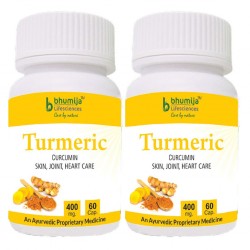 Bhumija Lifesciences Turmeric Capsules 60's (Pack of Two)