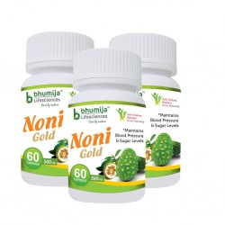 Bhumija Lifesciences Noni Gold Cap 60's (Pack of Three)