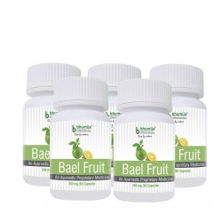 Bhumija Lifesciences Bael Fruit Capsules 60's (Pack of Five)