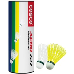Cosco Aero 727 Nylon Shuttle Cocks (White)