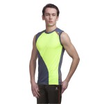Gypsum Men Cut Sleeve Tshirt Dark Grey Color GYPMCS-00103