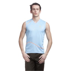 Gypsum Men Cut Sleeve Tshirt Sky Blue Color GYPMCS-00108
