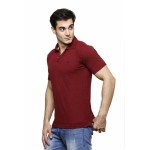 Gypsum Mens Polo Tshirt Maroon Color GYPMPT-00176