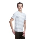 Gypsum Mens Stripe Round Neck Tshirt Off White Color GYPMRN-00121