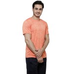 Gypsum Mens Round Neck Tshirt Orange Color GYPMRN-00136