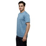 Gypsum Mens Round Neck Tshirt Turquoise Blue Color GYPMRN-00137