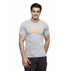 Gypsum Mens Printed Round Neck Tshirt Grey  Color GYPMRN-00172