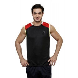 Gypsum Mens Cut Sleeve Tshirt Black Color GYPMCS-00150