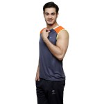 Gypsum Mens Cut Sleeve Tshirt Dark Grey Color GYPMCS-00151