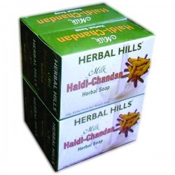 Herbal Hills Milk Chandan Turmeric (Pack Of 4)