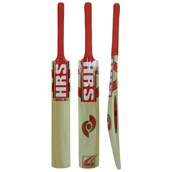 HRS Gold Kashmir Willow Cricket Bat (Size 5)