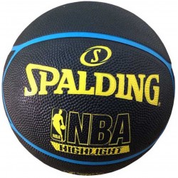 Spalding NBA Highlight Basketball (7, Blue / Yellow)