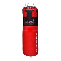 USI 626L Immortal Super Leather Boxing Punching Bag (Red/Black)