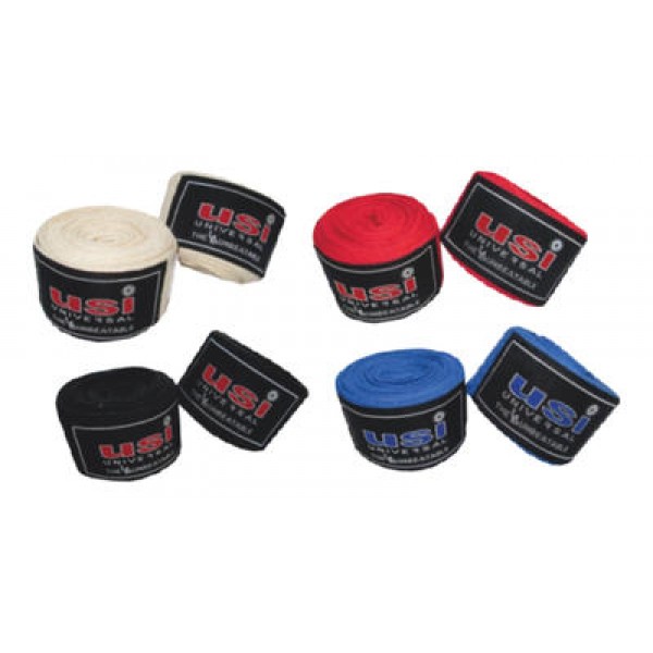 USI 628A Cotton Multi Color Boxing Hand Wraps 4.55mtrs