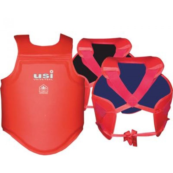 USI 770WU Wushu Chest Guards (Red/Blue)
